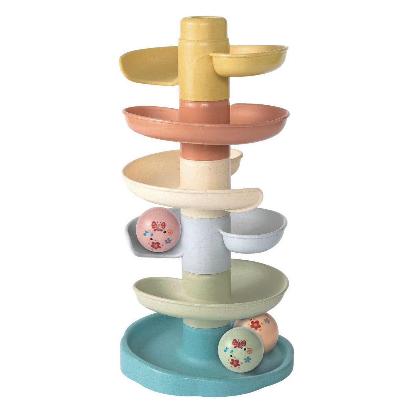 Torre a spirale colori pastello - 35 cm