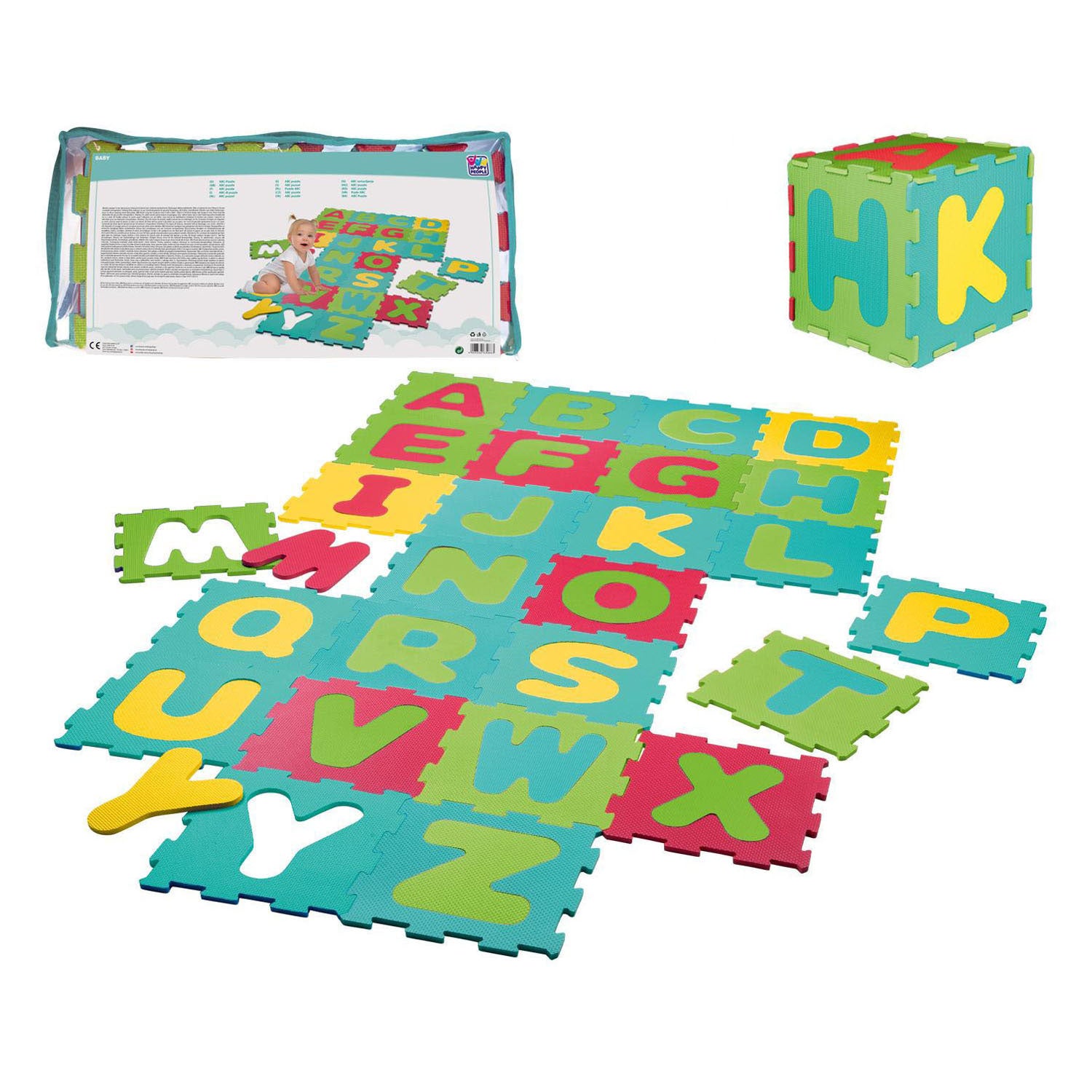 Eva foam vloerpuzzel alfabet - 26dlg.
