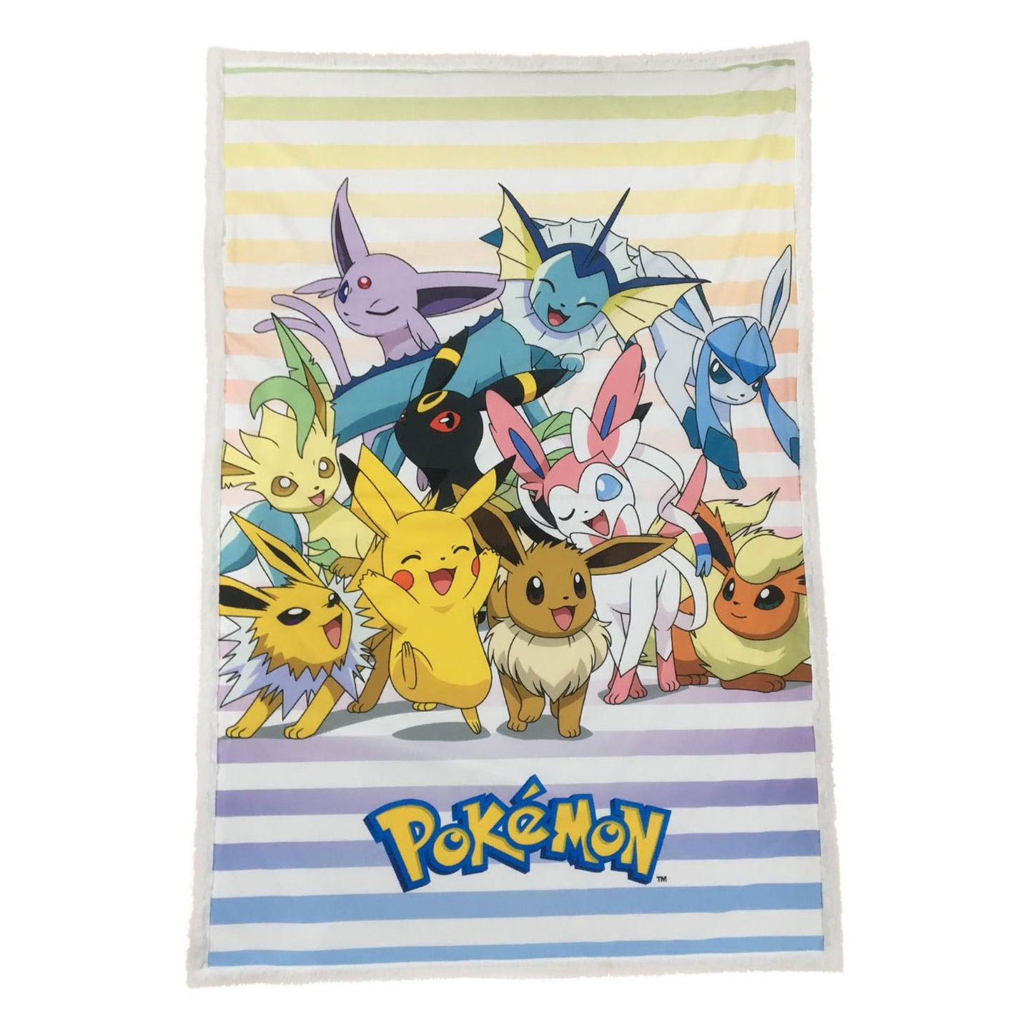 Plaid in pile Pokémon Evoluzioni Pokemon 100x150 cm