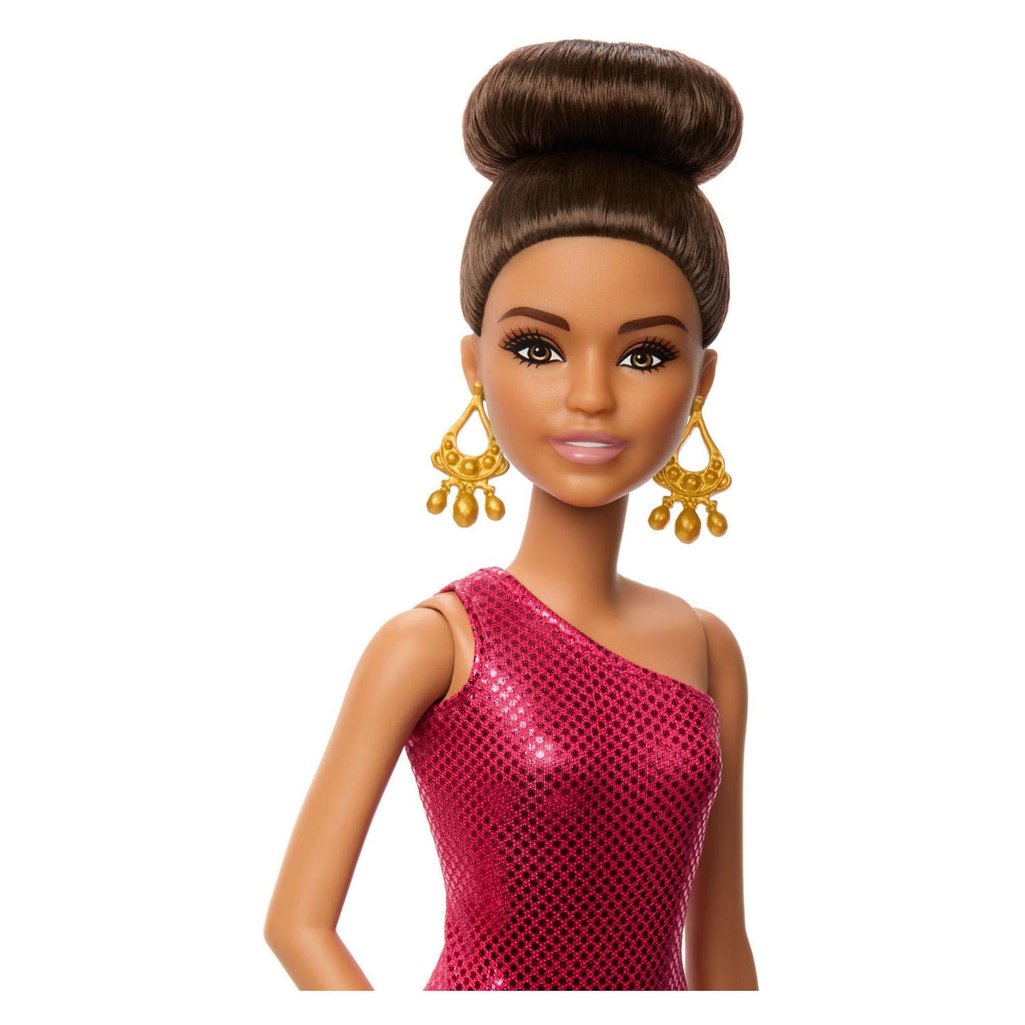 Muñeca Barbie Mattel bailarina de salón con accesorios y detalles dorados.
