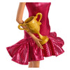 Muñeca Barbie Mattel bailarina de salón con accesorios y detalles dorados.