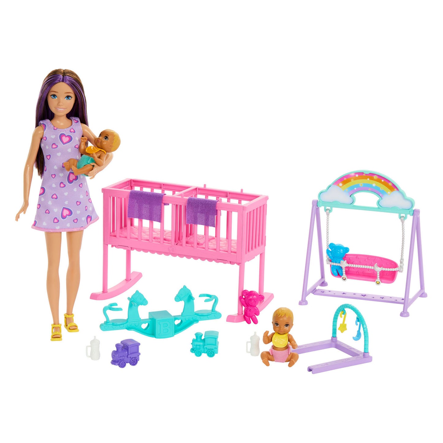 Mattel set de juego de niñera skipper barbie