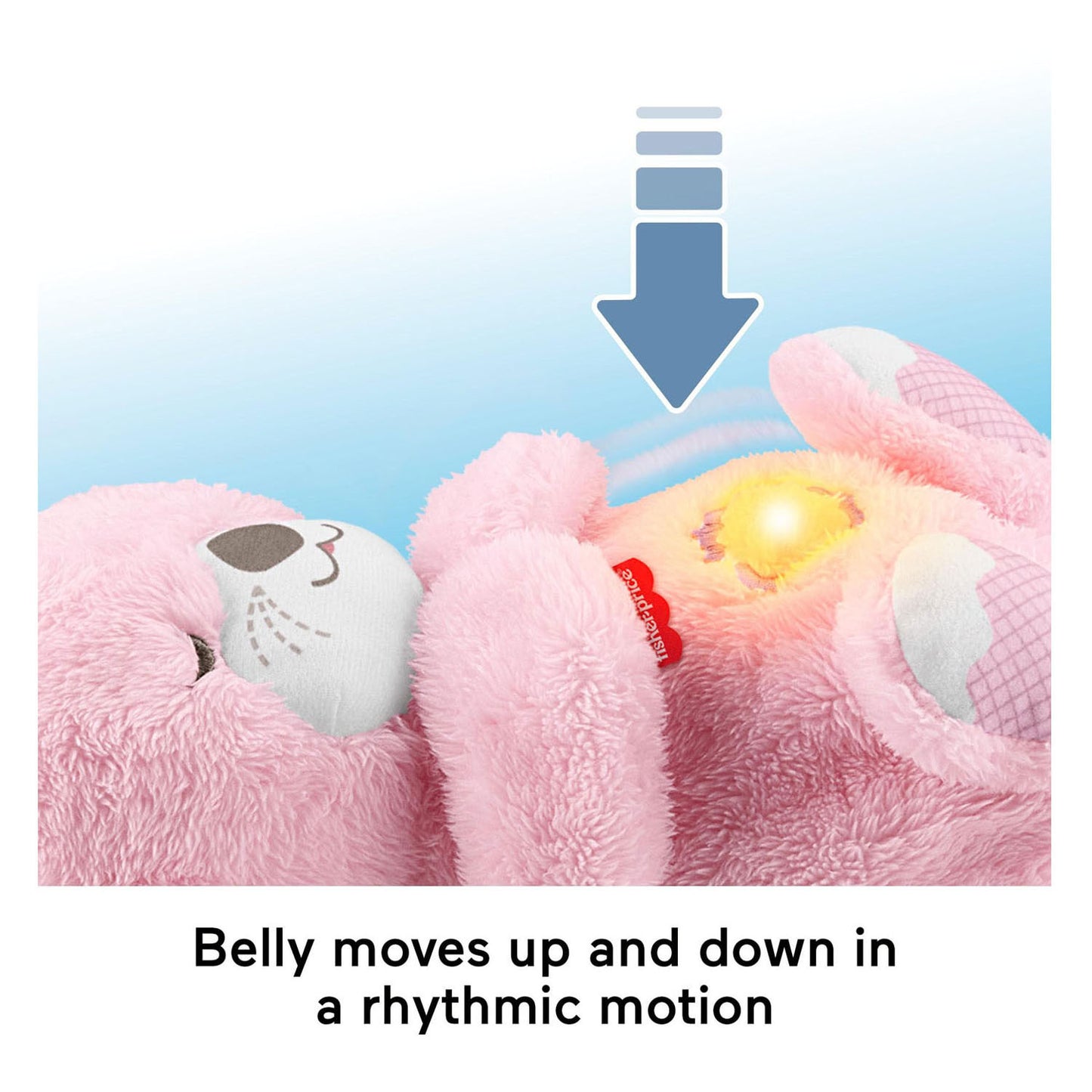 Lontra della buonanotte Fisher-Price - peluche rosa per bambini