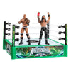 Anello da combattimento Mattel della WWE con 2 figurine