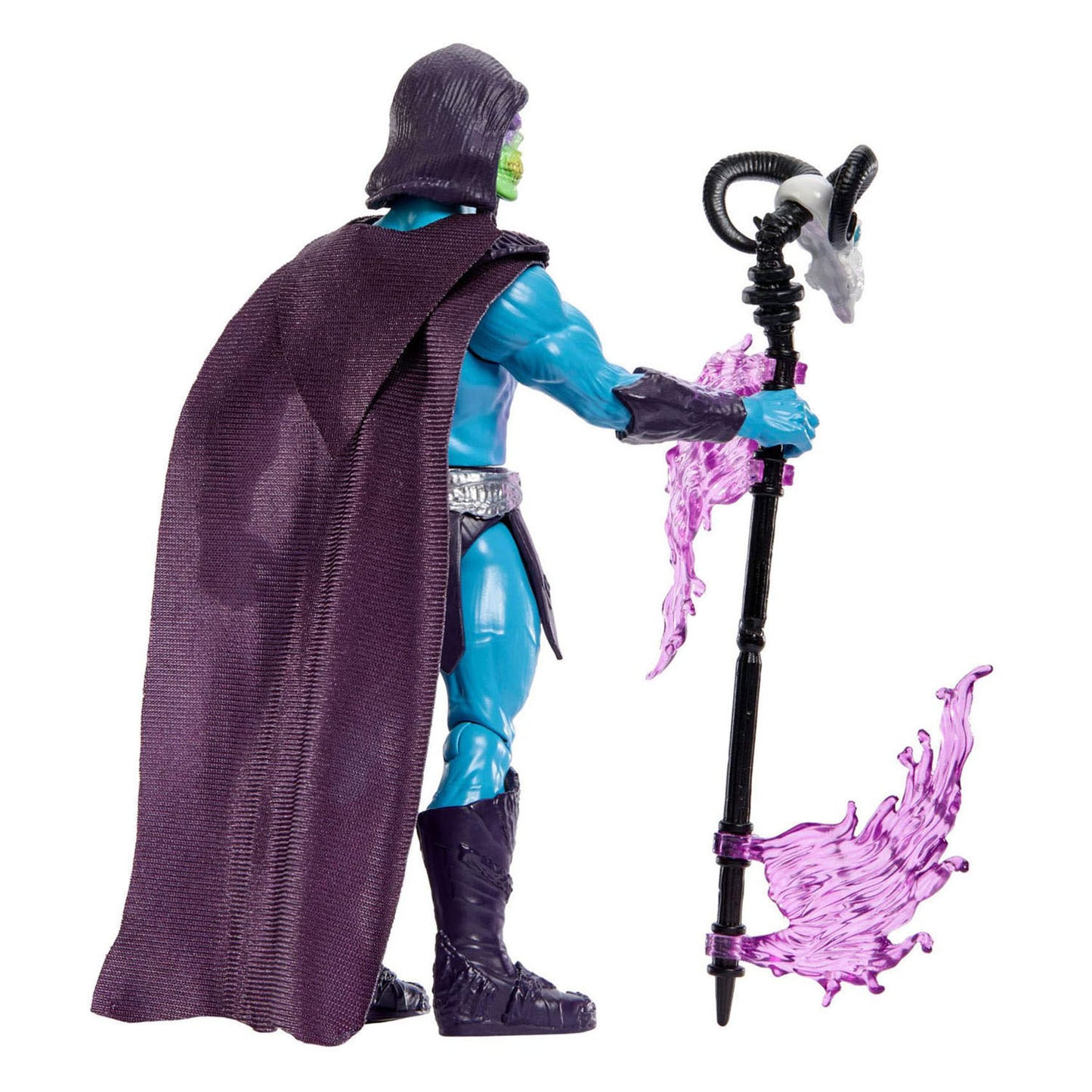 Figura del film Masters of the Universe 2026 Skeleton - con bastone di distruzione con funzione di rotazione e rilascio