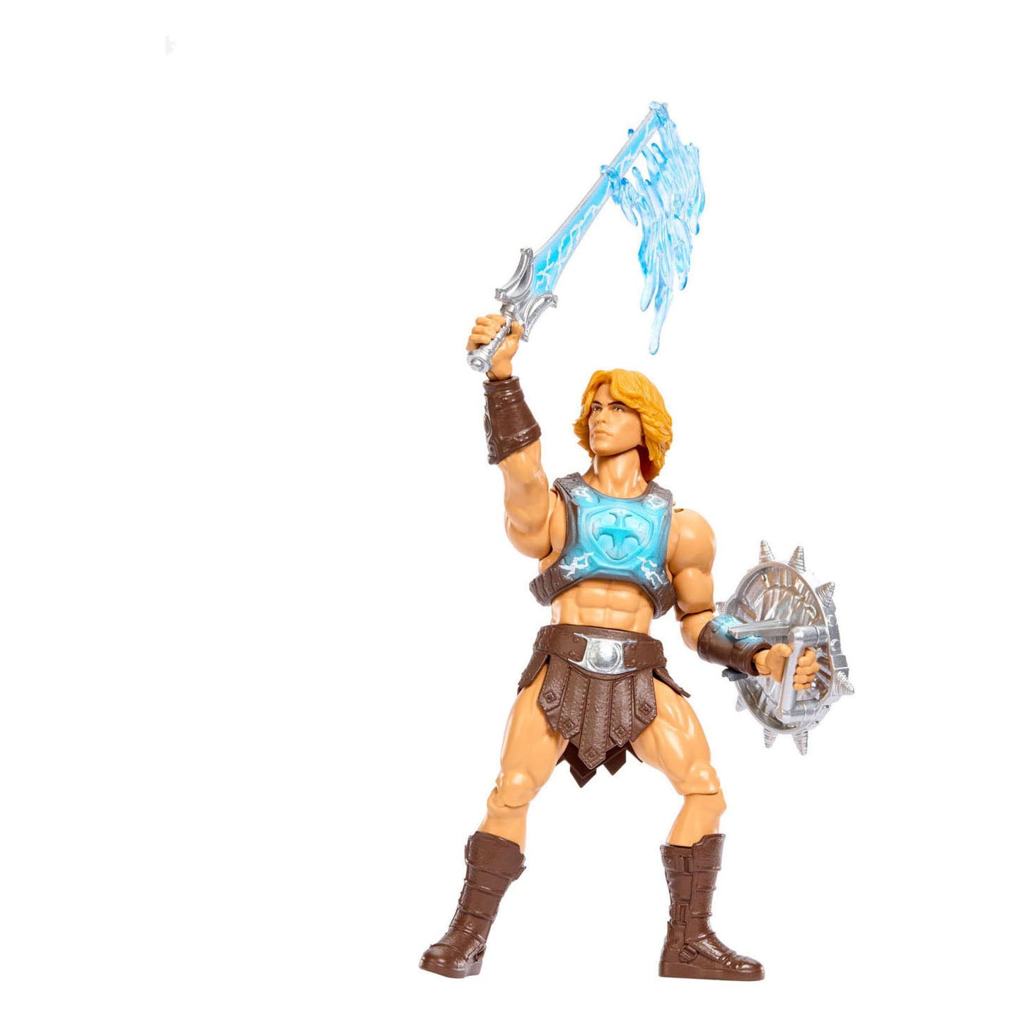 Personaggio del film Masters of the Universe 2026: He-Man con spada potenziata con funzione di rotazione e rilascio