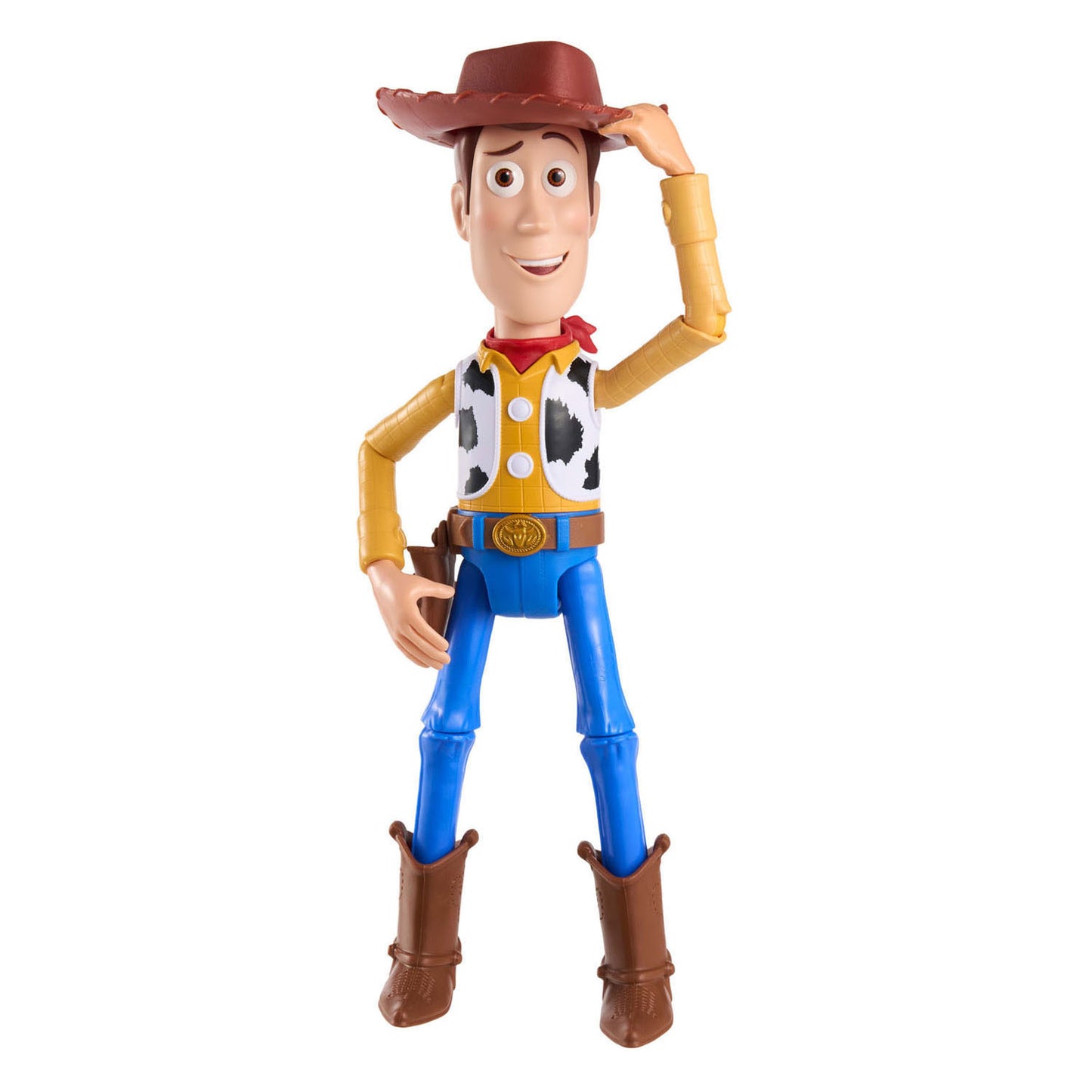 Mattel Disney e Pixar Toy Story 5 grande figura Howdy Partner Woody di 30 cm - giocattolo mobile - cappello inclinabile