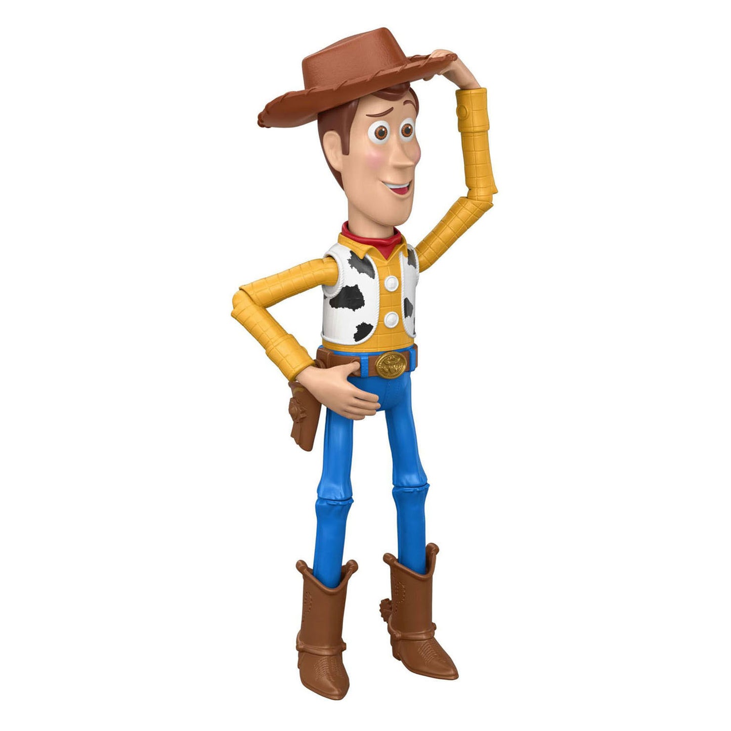 Mattel Disney e Pixar Toy Story 5 grande figura Howdy Partner Woody di 30 cm - giocattolo mobile - cappello inclinabile