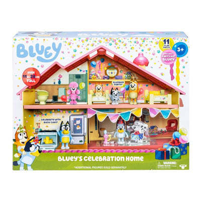 Moose Toys bluey play set casa de celebración