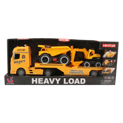 Low loader with dump truck and excavator - 54cm