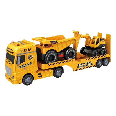 Low loader with dump truck and excavator - 54cm