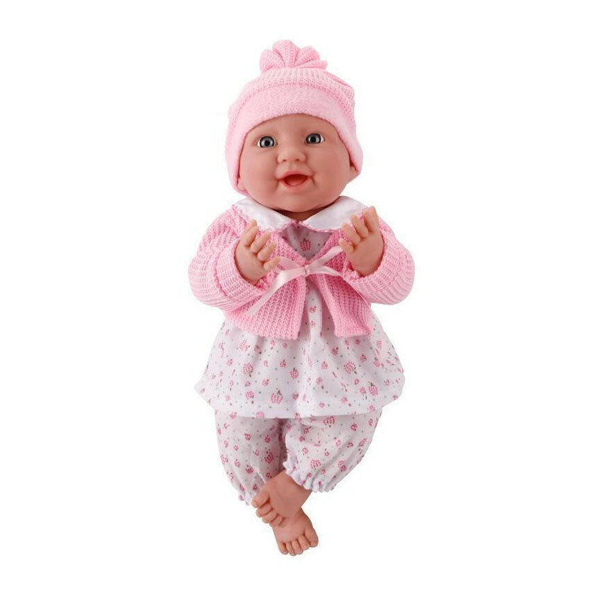 Baby met roze outfit - 42cm