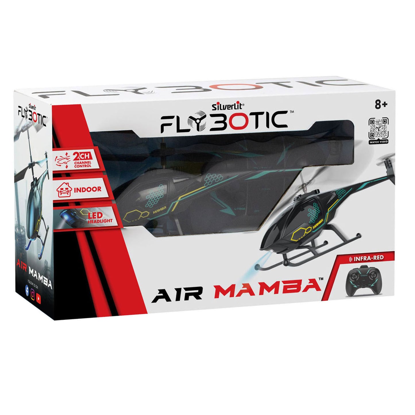 Helicóptero Silverlit rc air mamba - helicóptero pilotado