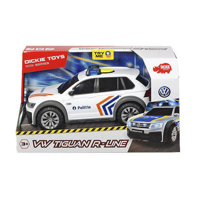 Dickie juguetes vw tiguan policía bélgica con luz y sonido - 1:18