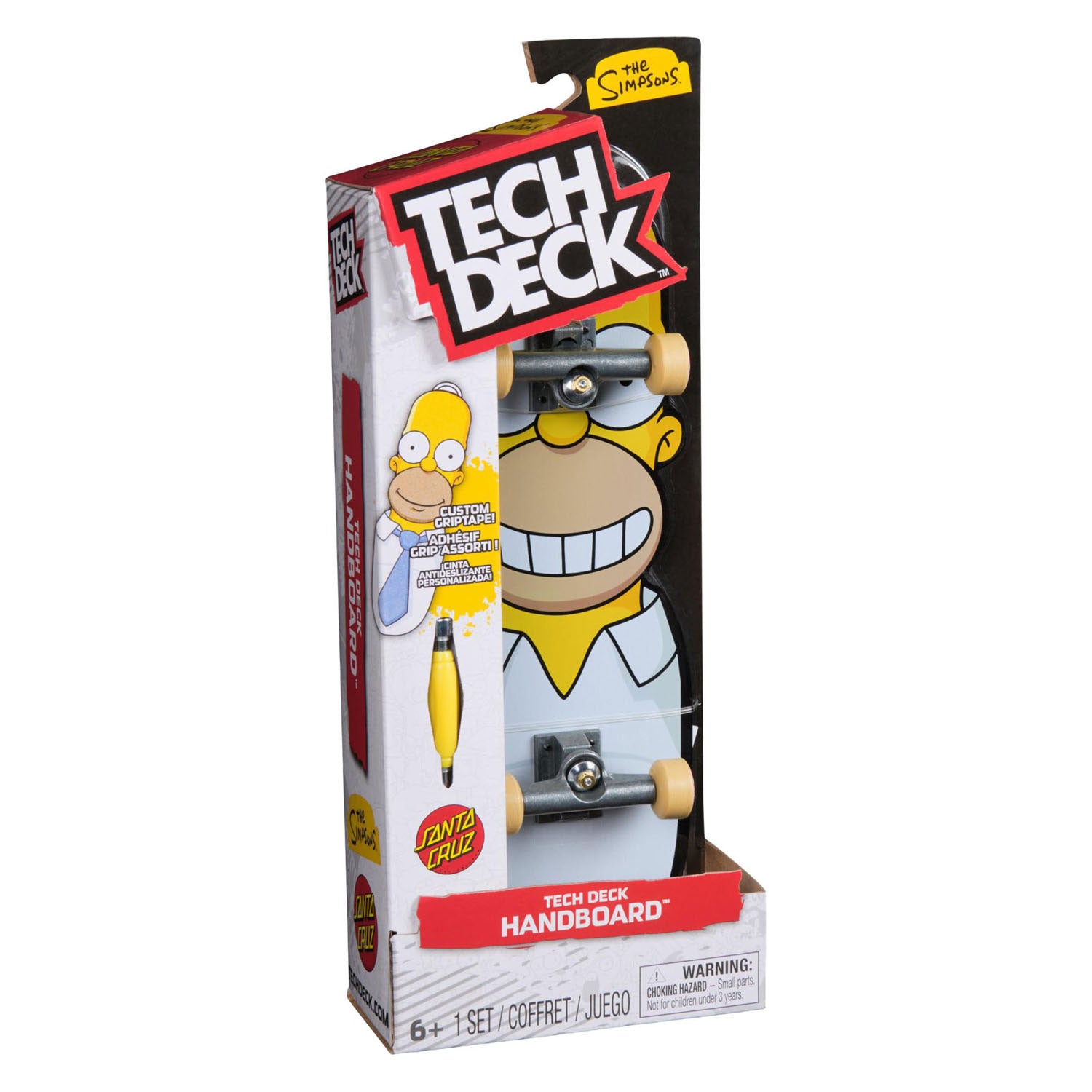 Tech deck, handboard de los Simpson, mini patinetas auténticas (solo para uso manual)