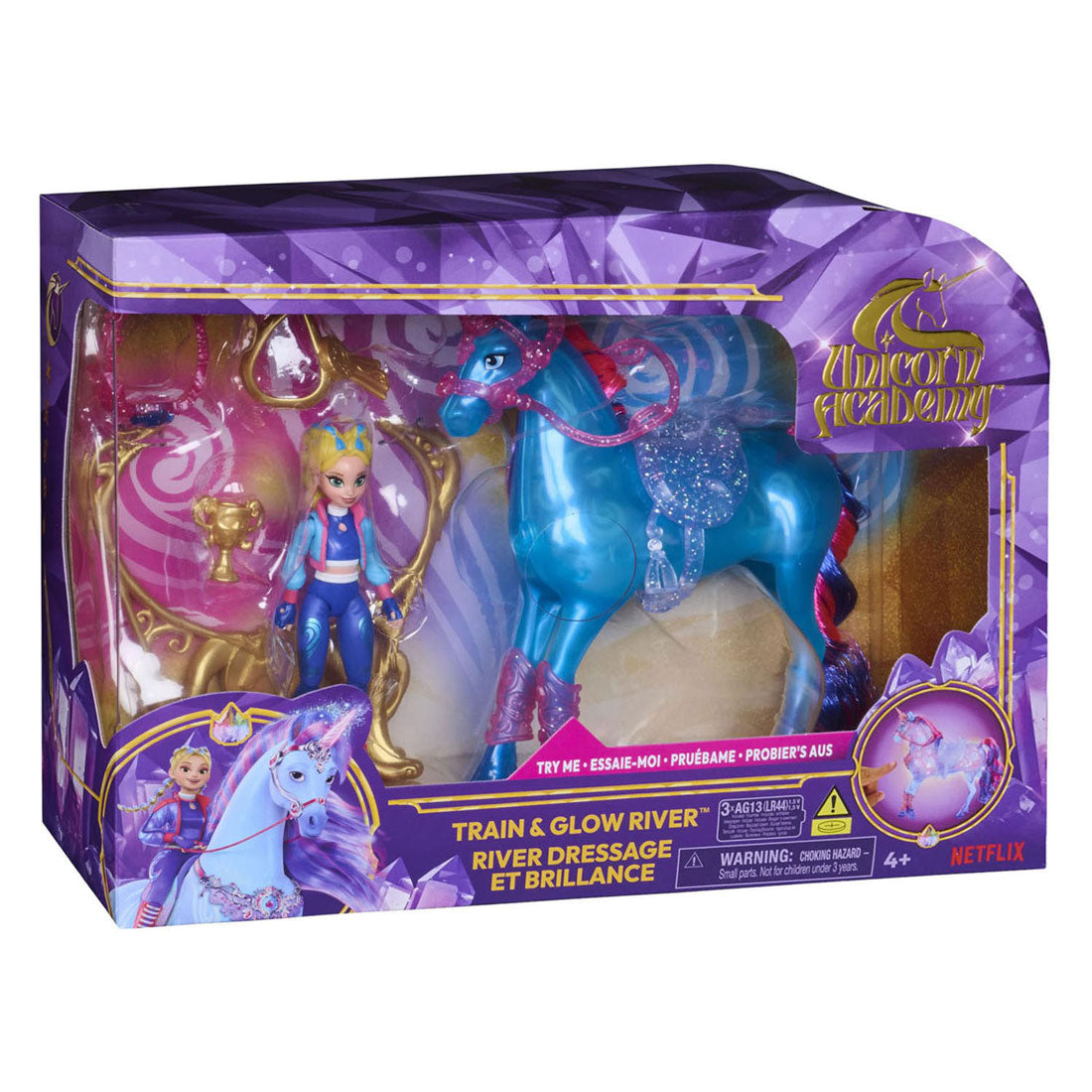 Unicorn academy train and glow river