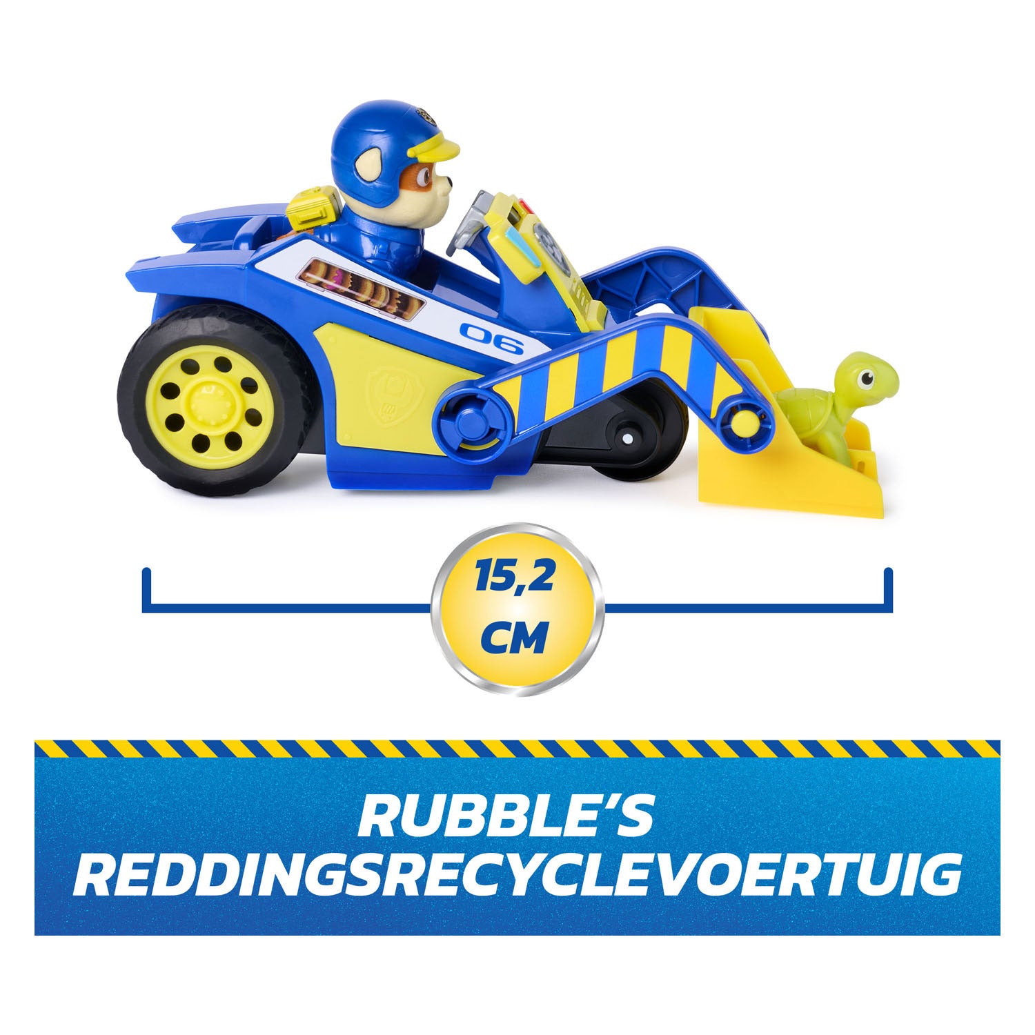 Patrulla canina - búsqueda de rescate - escombros - vehículo de reciclaje de rescate con función de retroceso de 2 figuras - vehículos de juguete