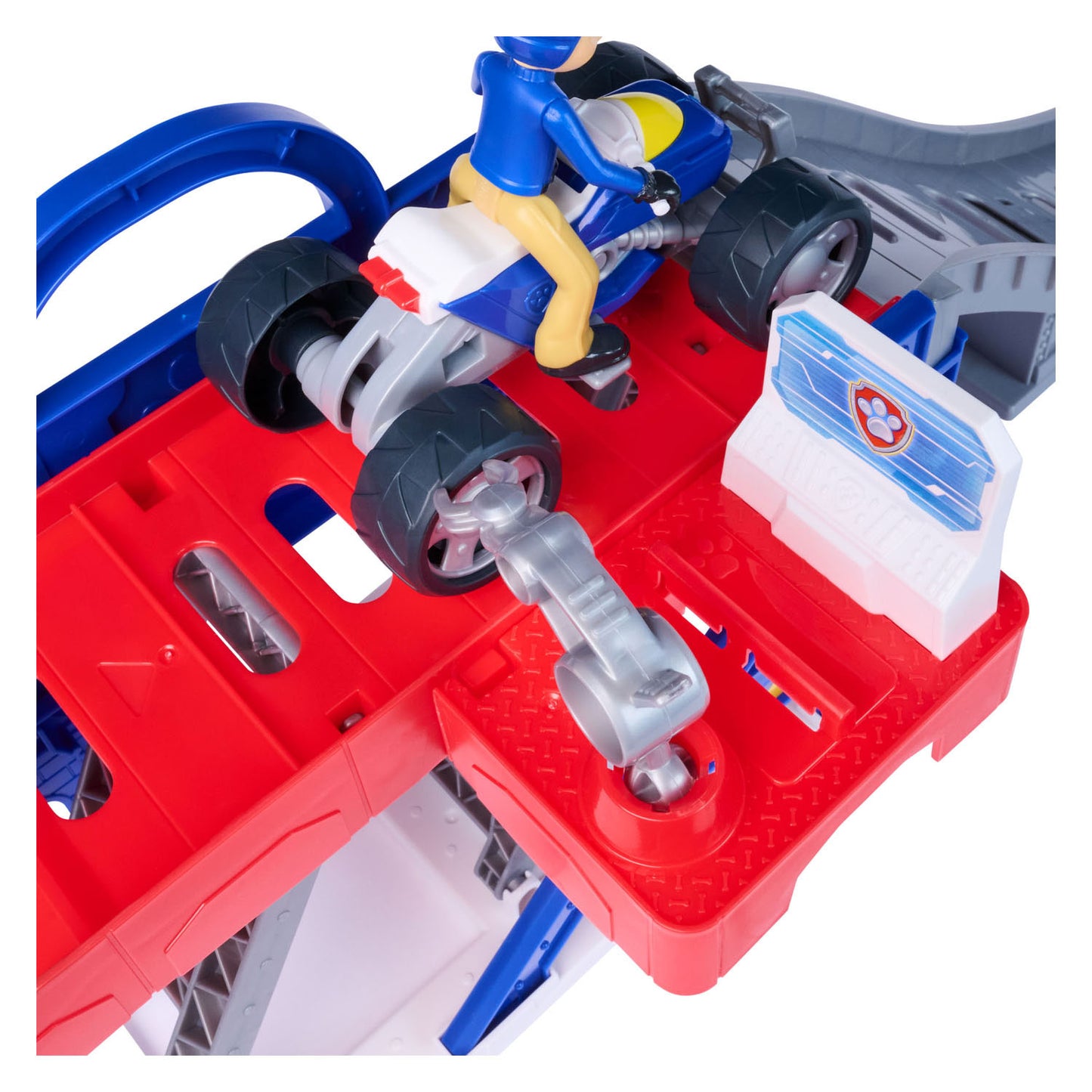 Paw Patrol - Search Rescue - Set da gioco solleva e ripara da 76 cm con personaggio Ryder e veicolo - set da gioco