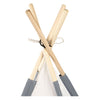 Tipi con bastoncini di legno e tappeto - 120x120x150 cm