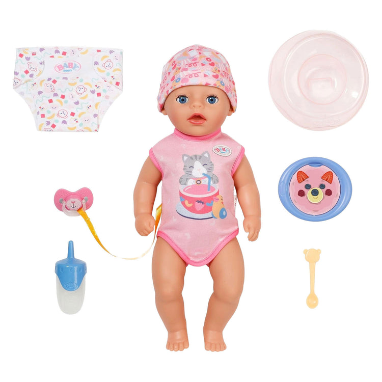 Bebé nacido tacto suave niña lena rosa - 36cm