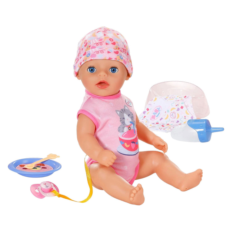 Bebé nacido tacto suave niña lena rosa - 36cm