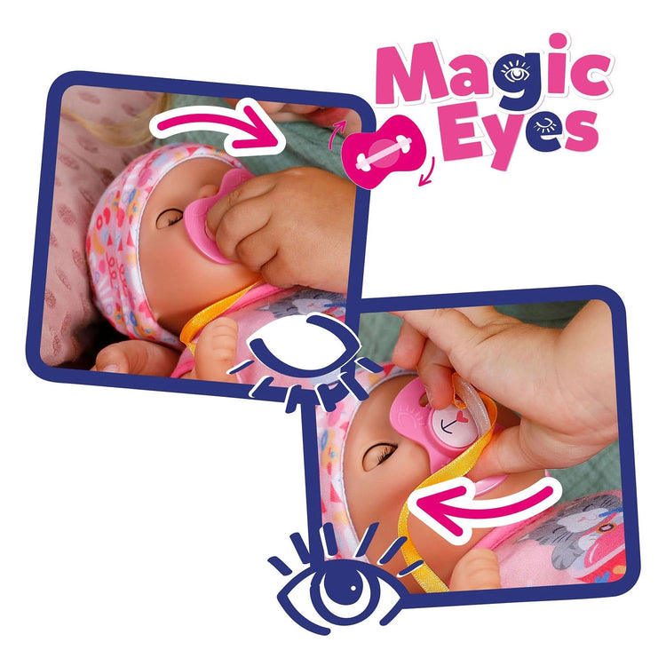 Bebé nacido tacto suave niña lena rosa - 36cm