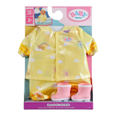 Conjunto de lluvia para bebé nacido - 43 cm