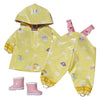 Conjunto de lluvia para bebé nacido - 43 cm