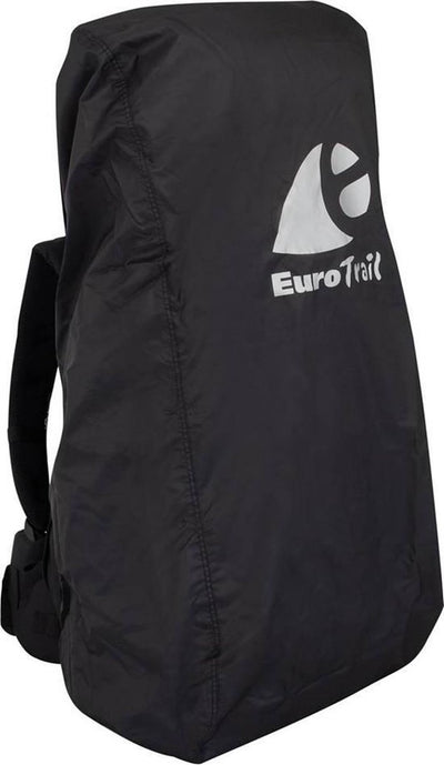 Borsa da volo Eurotrail con copertura antipioggia per zaino - 55-80 litri - nera