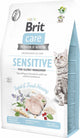 Brit care sensitive food allergy management insecten haring - kattenvoer - 2 kg