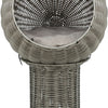 Trixie kattenmand amalia rond polyrattan grijs