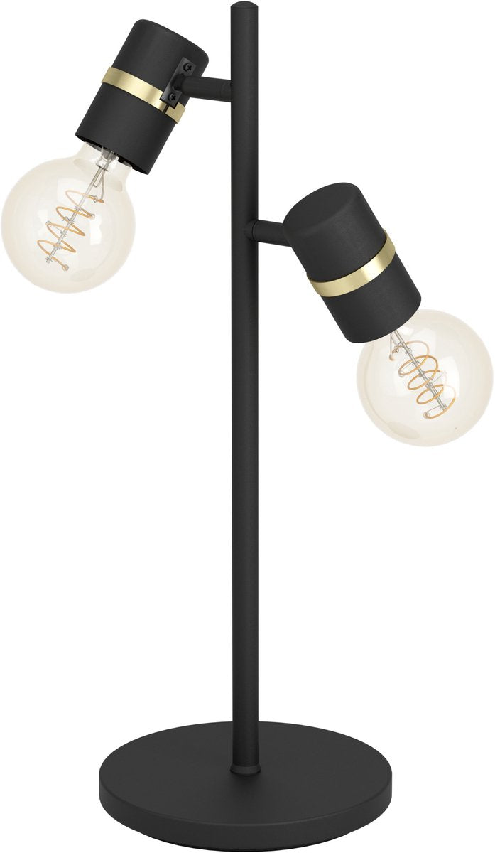 Eglo lurone tafellamp - e27 - 50 cm - zwart goud