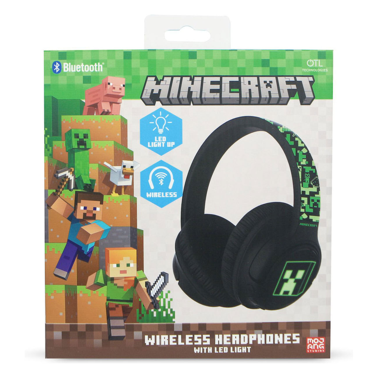 Los auriculares bluetooth de Minecraft se iluminan con LED