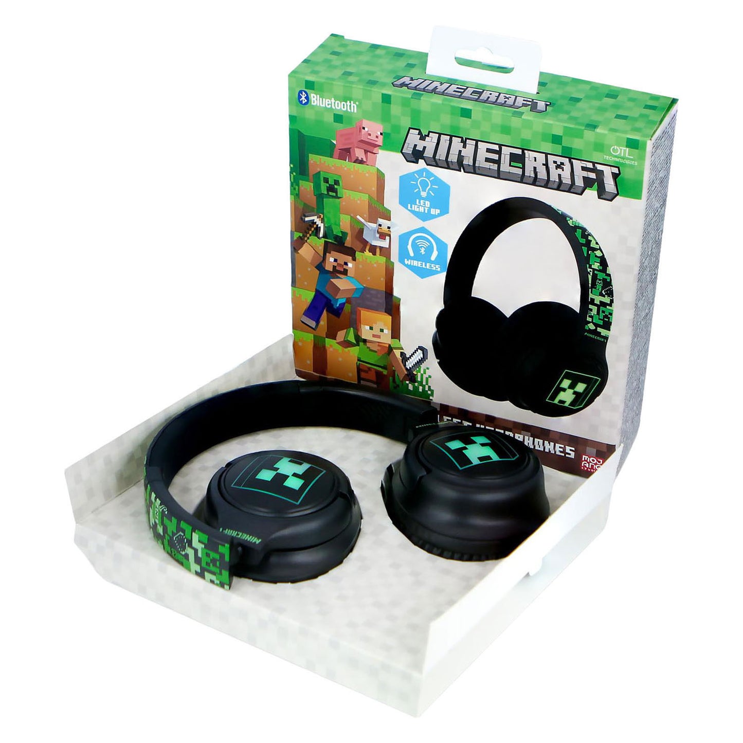 Los auriculares bluetooth de Minecraft se iluminan con LED
