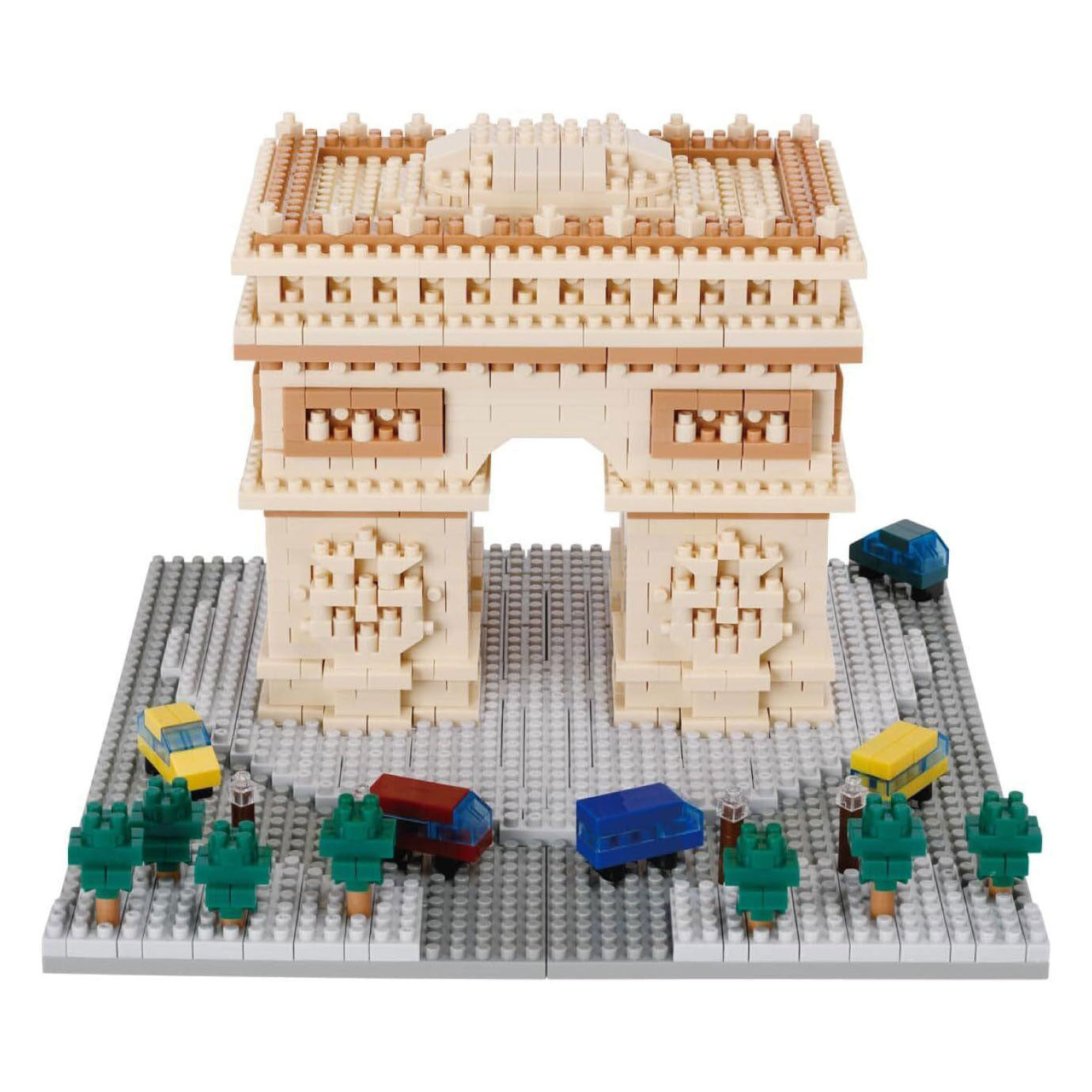 Juego de construcción Nanoblock Arc de Triomphe Deluxe - 1560 piezas.