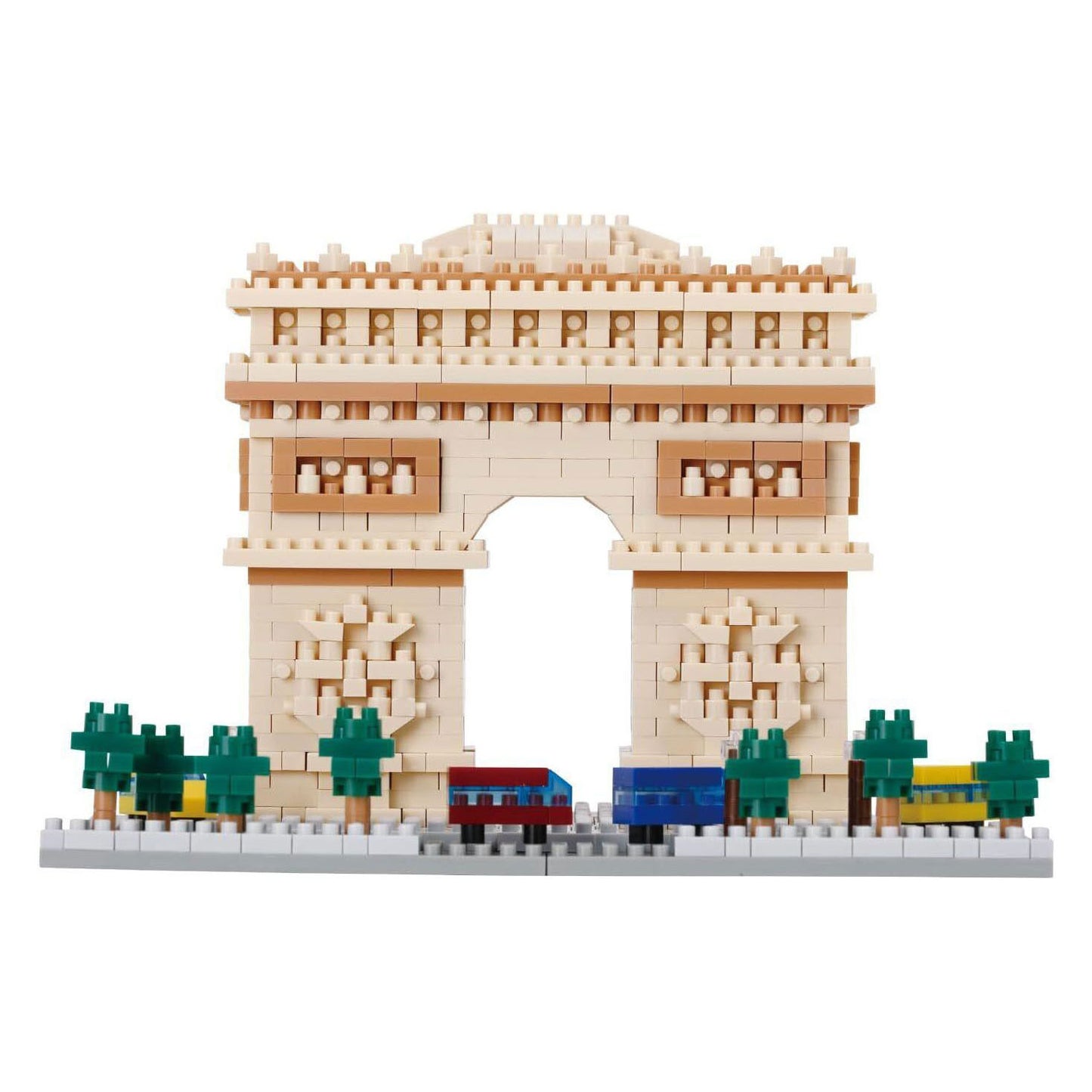 Juego de construcción Nanoblock Arc de Triomphe Deluxe - 1560 piezas.