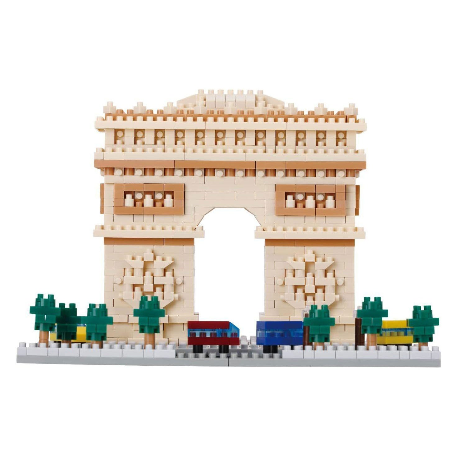 Juego de construcción Nanoblock Arc de Triomphe Deluxe - 1560 piezas.