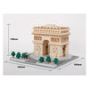 Juego de construcción Nanoblock Arc de Triomphe Deluxe - 1560 piezas.