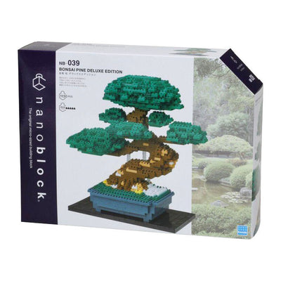 Bandai - nanoblock - bonsai deluxe - figura in mattoni - set di costruzione bonsai in mattoni 1130 - kit di costruzione figura bonsai fiore pixel - mini pianta in mattoni - nbc039