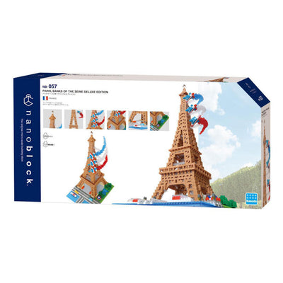 Bandai - nanoblock - torre eiffel deluxe - minifigure in mattoncini 2500 pezzi - kit di costruzione modello di montaggio monumenti parigi - kit di costruzione giocattoli per bambini 12 anni e + adolescenti adulti - nbc057