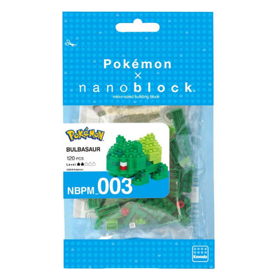 Bandai - nanoblock - bulbasaur - pokémon - mini brick figure - building set - bulbasaur bulbasaur figure building kit in pixel - nbpm003