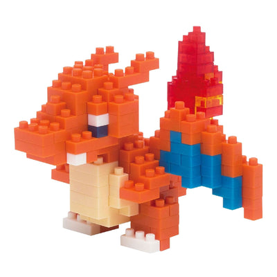 Bandai - nanoblock - charizard - pokémon - mini personaggio in mattoncini - set di costruzione - pixel charizard pokémon charizard figure kit di costruzione - nbpm008