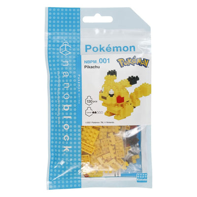 Set da costruzione nanoblocchi Pokémon Pickachu - 130 pezzi.