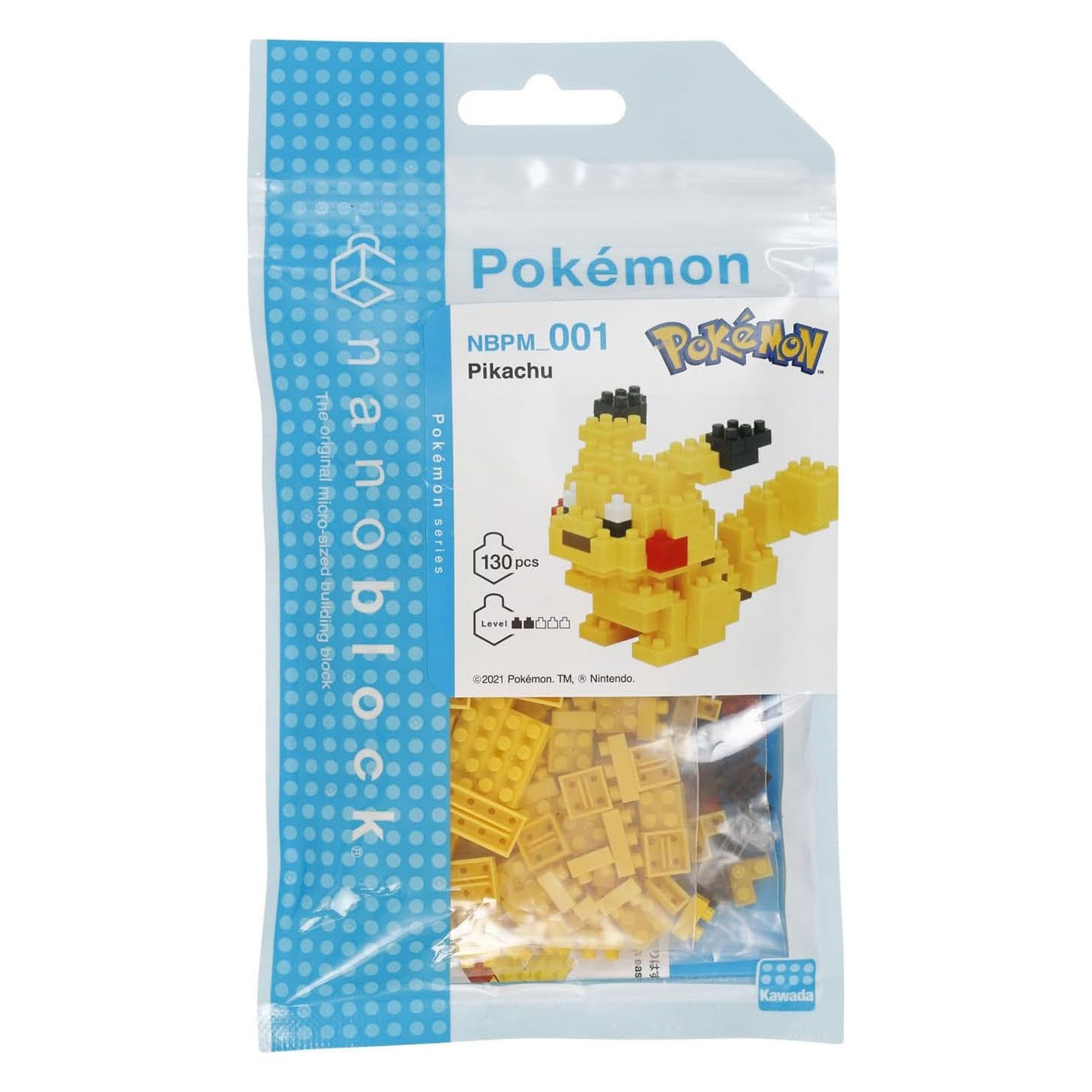 Nanoblock building set Pokémon Pickachu - 130 pcs.