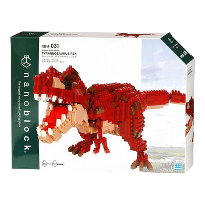 Bandai - nanoblock - figura di dinosauro - tirannosauro rex deluxe - figura di mattoni 850 pezzi - modello di assemblaggio set di costruzione - kit di costruzione giocattoli bambini 12+ adolescenti adulti - nbc031