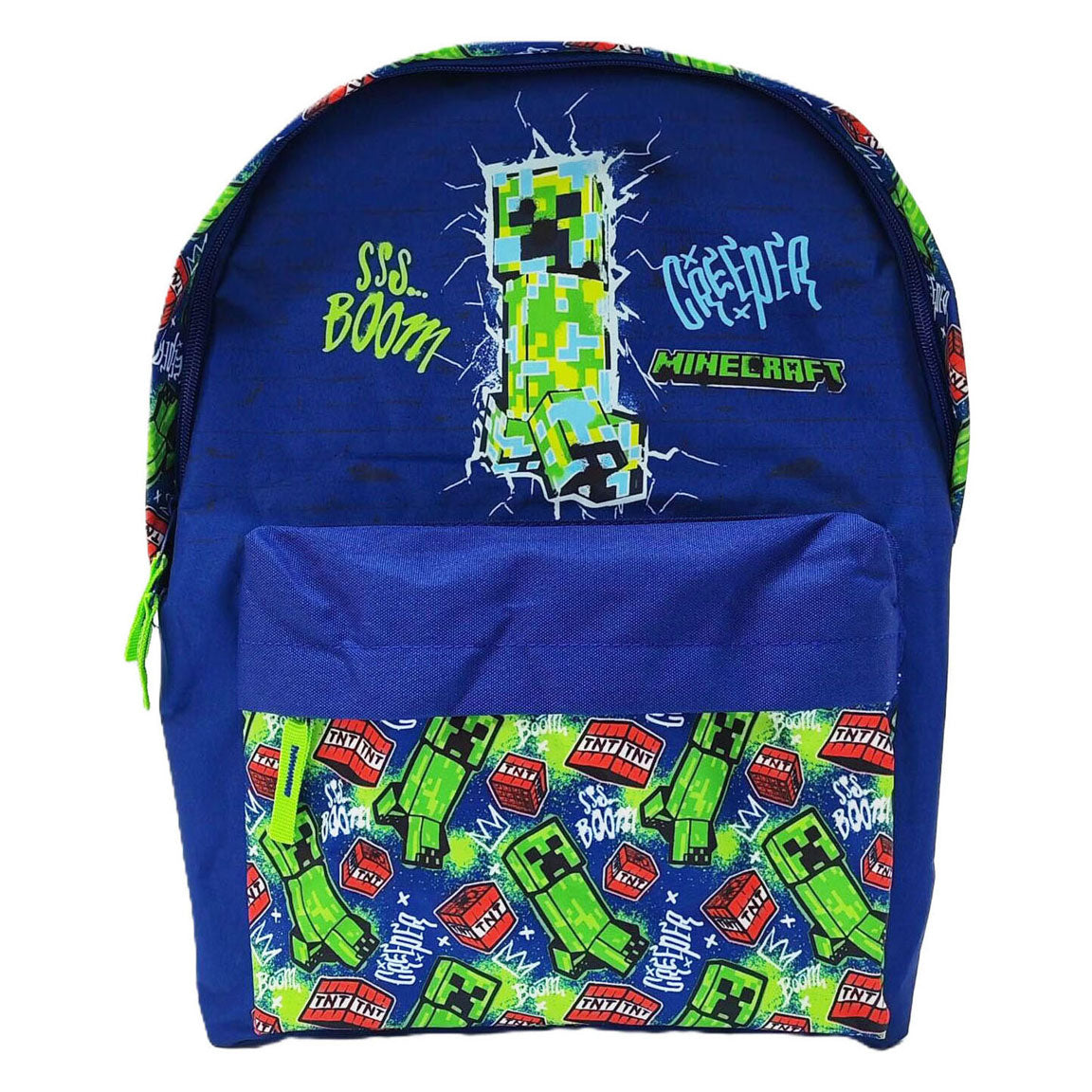 Zaino Minecraft con tasca frontale - 42x30x18 cm