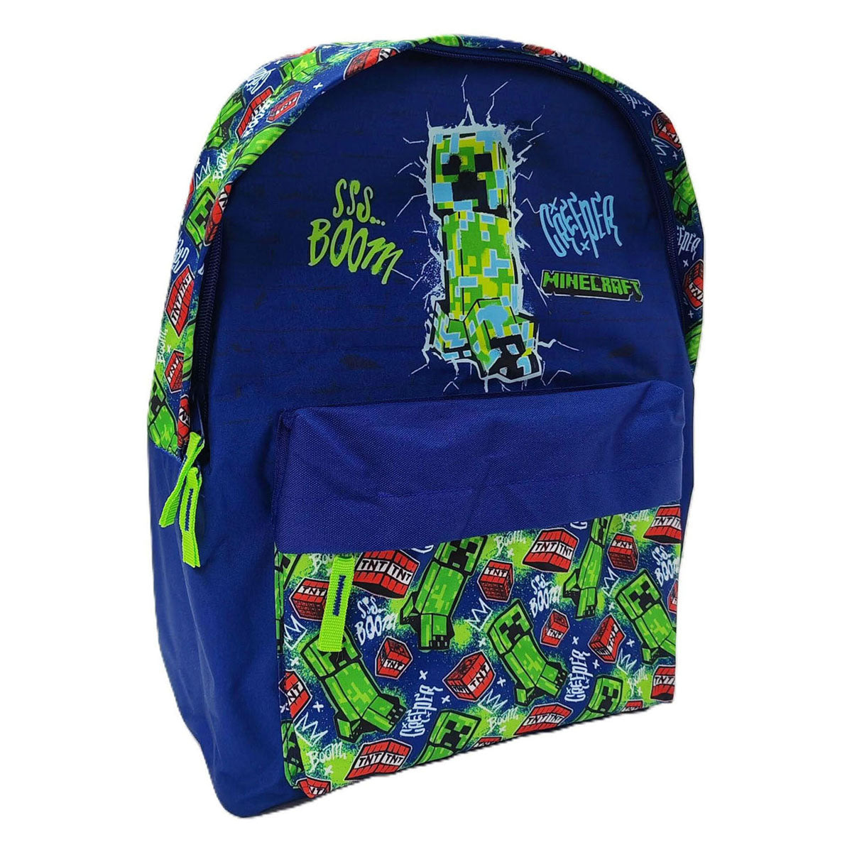 Zaino Minecraft con tasca frontale - 42x30x18 cm
