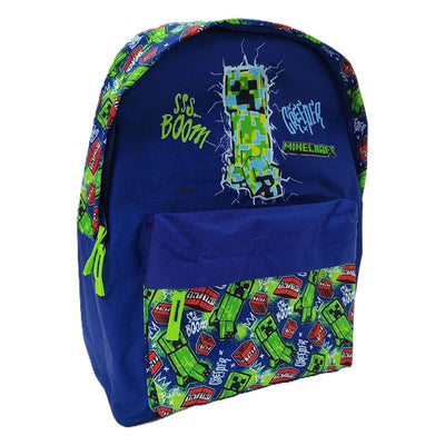 Zaino Minecraft con tasca frontale - 42x30x18 cm