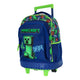 Minecraft trolley backpack 3 compartments with side pockets