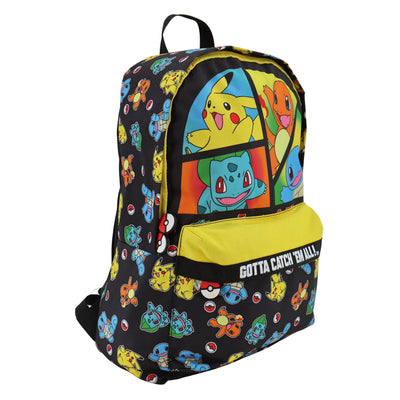 Zaino Pokemon Pokemon con tasca frontale - 42x30x18 cm